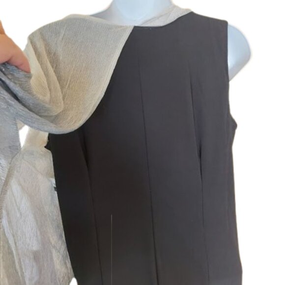 Unique Silver and Black Dress  Size Medium  New New With Tags - Picture 6 of 7